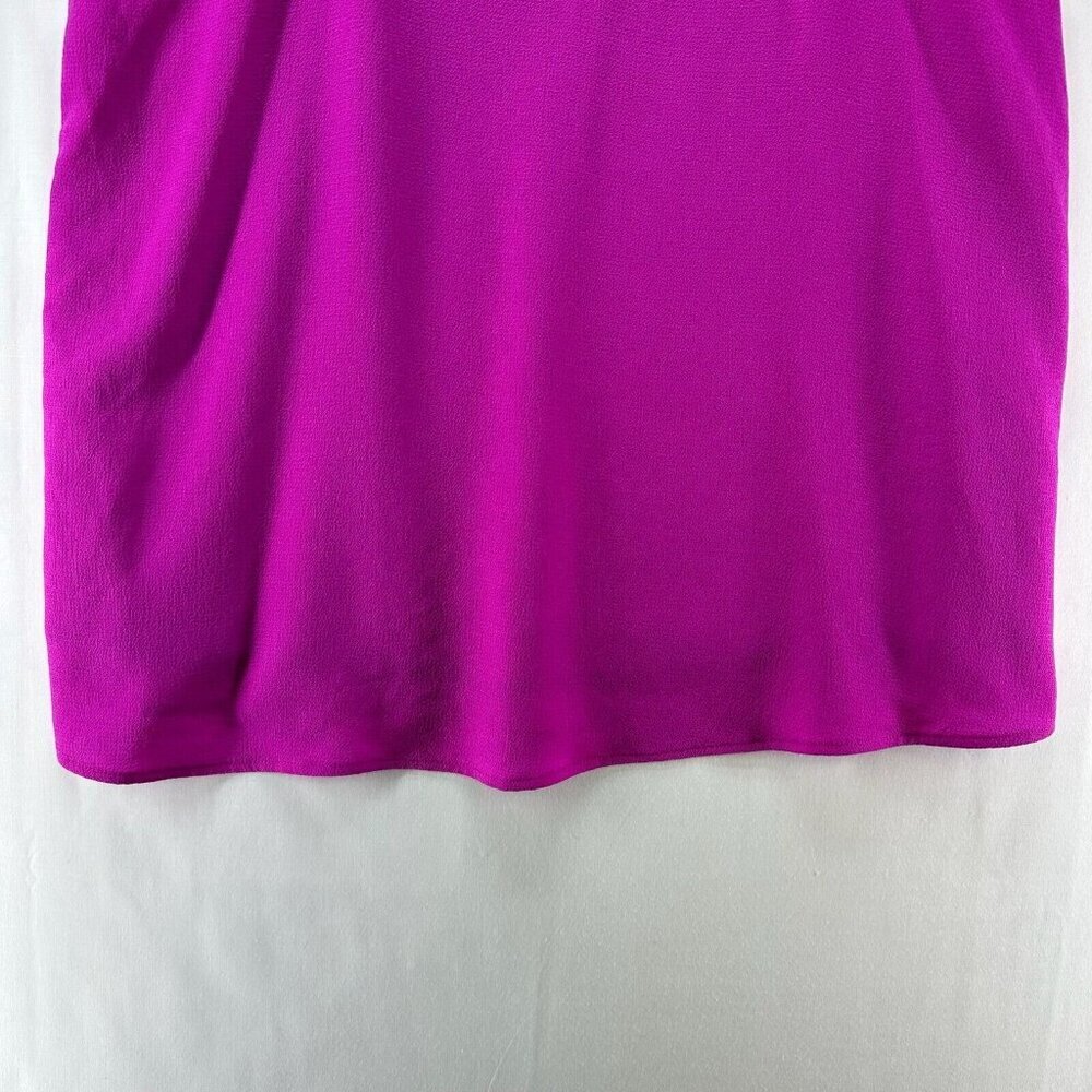 Tyche Tank Top Womens Sz L V-Neck Adjustable Strap Racerback Flowy Cami Fuchsia - Picture 4 of 10